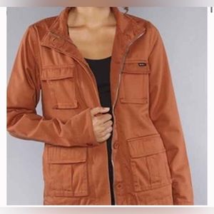 RVCA Burnt Orange Utility Jacket, Size XS